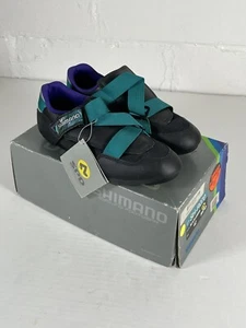 Shimano Cycling Vintage Shoe SH-R070 Size 42, 8.5 US, 7.5 UK, SPD, NEW OLD STOCK - Picture 1 of 7
