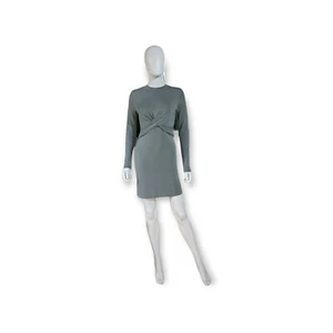 Topshop Long Sleeve Bodycon Twist Front Dress - Picture 1 of 10