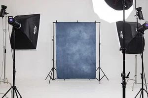 8x8ft Blue Abstract Photo Backrop, Kate DLUS-J07890-H - Bild 1 von 10