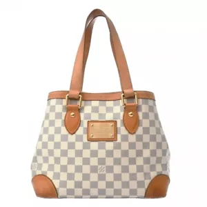 LOUIS VUITTON Damier Azur White/Blanc N51207 hand bag 800000129061000 - Picture 1 of 12