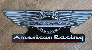 American Racing Wheels Wings Sticker Decal Torque Thrust 4.1"x1.6" VINTAGE - Picture 1 of 3