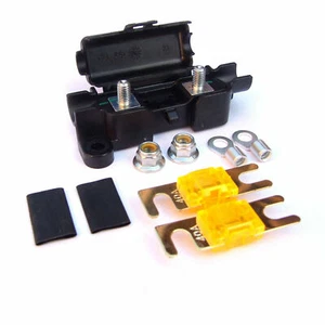 Fuse Holder Midi 2x 40 Amp Car Inline Box & Heat Shrink Tubing Dustproof - Picture 1 of 2