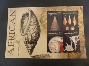 Hoja de caracoles africanos Tanzania 2012 montada como nueva - Imagen 1 de 1