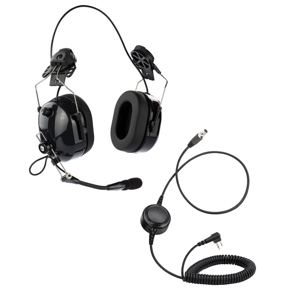 ArrowMax ASH1042-BK-M1 Hard Hat Headphone for Motorola CP200 DEP450 BPR40D - Image 1 of 4