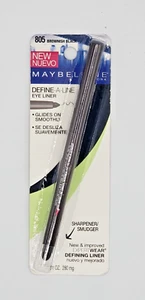NEW MAYBELLINE DEFINE A LINE PENCIL EYELINER -805 BROWNISH BLACK - Picture 1 of 1