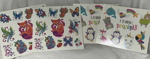 LOT OF 4 TEMPORARY TATTOOS~WATERPROO BODY STICKER WOMEN GIRLS KIDS~MADE USA - Picture 1 of 3