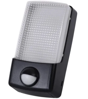 LED Bulkhead Light with PIR Motion Sensor 6.5W Energy Saver -Timeguard LED88PIRN - Image 1 of 4