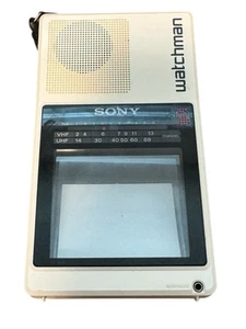 Vintage Sony Watchman White Color 1987 FD-42A -Tested And Working - Picture 1 of 11