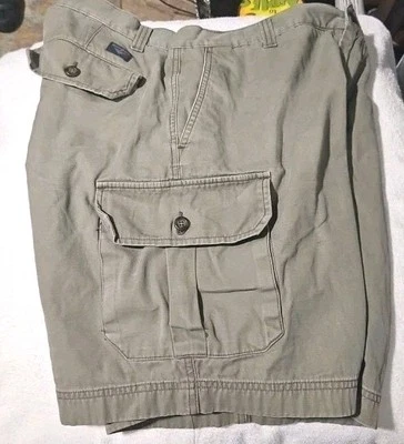 Pantalones Cortos Carga Dockers 1986 De Colección 34 X 8 Frente Plano 6 Pkt Verde Ejército Informal Algodón Foto 1 de 4