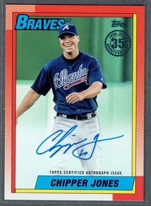 2025 Topps Update Chipper Jones Auto 1990 Topps #90AU-CJ Braves SP - Bild 1 von 2