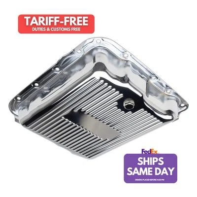 Trans-Dapt 9740, One Chrome Steel 700R4 Transmission Pan Performance Racing Part - Image 1 of 4