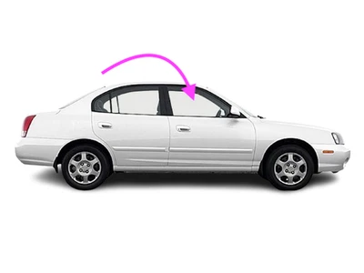Se adapta a: Hyundai Elantra 2001-2006 4D lado del pasajero puerta delantera derecha ventana vidrio Foto 1 de 4