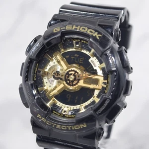 Casio G-Shock GA-110GB-1A Analog Digital Schwarz Gold Uhr Neue Batterie - Bild 1 von 15