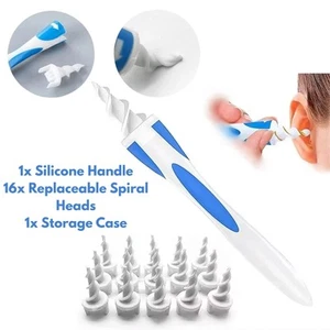 Ear Wax Cleaner Kit 16PC– Soft Smart Spiral Ear Pick Set for Safe Wax Removal Uk - Picture 1 of 11