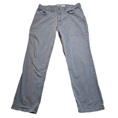 Carhartt Rugged Flex Relaxed Fit Canvas Work Pants Gray 36x30 - Image 1 of 4