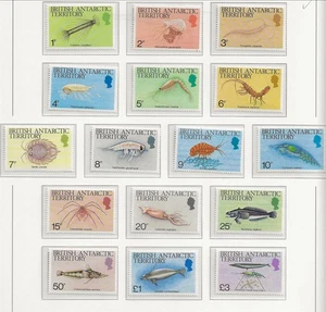 BRITISH ANTARCTIC TERRITORY (BAT) Sc 102-16 NH SET OF 1984 - SEA LIFE - (FMJ25) - Picture 1 of 1