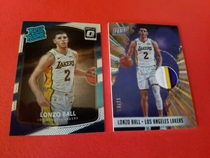 LONZO BALL Spokes Sunburst Prizm Jersey PATCH CARD OPTIC Rated Rookie card BULLS - Picture 1 of 6