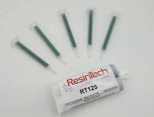 ResinTech RT125 Flexible High Performance Epoxy Adhesive w/ 5 Nozzles - Picture 1 of 1