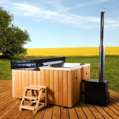 Aktion Badezuber 2 x 1,7m Luft & Wassermassage Led8 Isolierung 35 kW Ofen uvm. - Bild 1 von 4