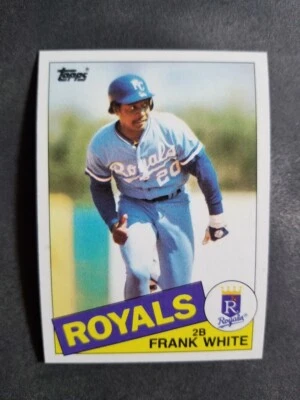 1985 Topps FRANK WHITE card # 743  [card 15] - Image 1 of 2