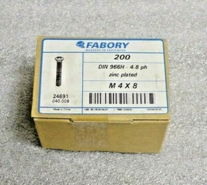 200 CROSS RECESSED RAISED COUNTERSUNK HEAD SCREW PHILLIPS DIN 966 A-H (JT) - Picture 1 of 3
