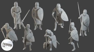 Artejaol Soldatini Giocattolo Cavaliere Templare T1 Pack 1 1:32 da FIERDAN Studio - Foto 1 di 1