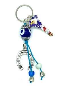 Lucky Eye Horse Shoe Key chain - Evil Eye Accessories #1202 - Picture 1 of 7