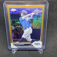 RYAN CERMAK /50 Chrome Gold Refractor 2023 Topps Pro Debut TAMPA BAY RAUS