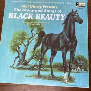 Walt Disney Productions Vinyl Record Book Black Beauty Story Songs Disneyland 66 - Picture 1 of 7