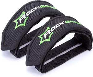ROCK BROS Bike Pedal Straps 1 Pair Pedal Straps Toe Clips Straps Tape for Fixed - Picture 1 of 12