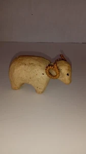 Vintage Japanisches Hitsuji (Schaf) Sternzeichen Tier Wackelkopf Volkskunst 1960er - Bild 1 von 10