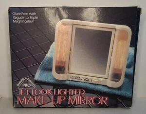 Vintage Brettany Pro Jet Look Lighted Plug-In Makeup Mirror - In Box & Tested - Picture 1 of 8