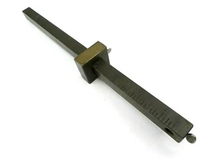 Marcador de latón macizo de 12" de colección ~ usado con bonita pátina - Imagen 1 de 12