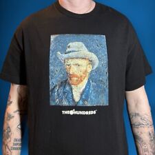 The Hundreds x Van Gogh Self Portait T-Shirt Black Size Large Skateboarding Art