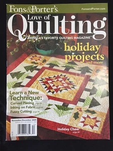 Fons & Porter's Love Of Quilting Magazine November/December 2009 - Picture 1 of 2