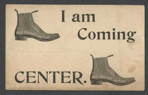 Ca 1892 PC UX10 MINT FACE W/BOOT ADVTSG DONGOLA NILES SPECIALTY CALF SEE INFO - Picture 1 of 2