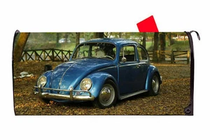 Old VW Bug Vinyl Magnetic Mailbox Cover Made in the USA - Picture 1 of 1