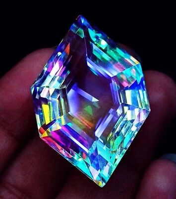 Certified Loose Gemstone Mystic Quartz Rainbow 74.05 Ct+ ~ Free Delivery - Image 1 of 4