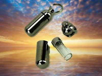 Wholesale Lot of 10 CREMATION URN Keepsakes with Velvet Pouches and Fill Kit