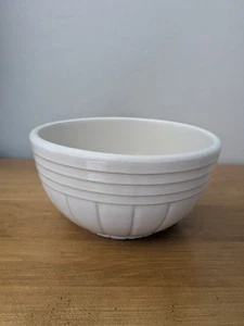 Vintage RRP Co. White Pottery Bowl Roseville Ohio #168 - Picture 1 of 7