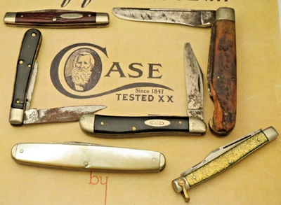 Antique Vintage Case XX Pocket Knives - Parts/Repair/Restore - Lot of Six Knives - Image 1 of 4