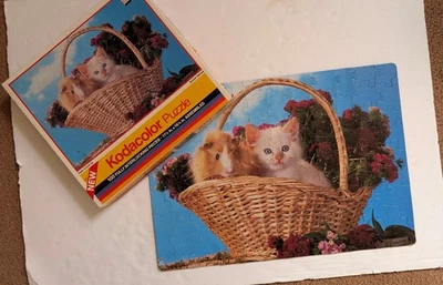 Rompecabezas Kodacolor 100 Piezas BUSHEL BABÉS Gato Gatito Hámster 11.5 x 16.25 Foto 1 de 3