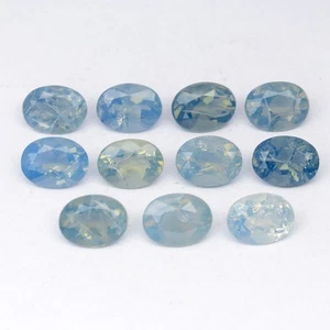 💎 Lote de 11 piezas 9,74 quilates con ópalo azul verdoso natural ovalado - piedras preciosas de África - Imagen 1 de 9