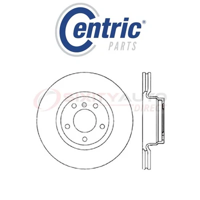 Centric High Carbon Alloy Disc Brake Rotor for 2011-2015 BMW Alpina B7L 4.4L ky Foto 1 de 4