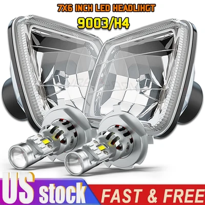 2X LED Headlights High/Low Beam For International 5900i 9200 9400 9900 7300 7400 - Image 1 of 4