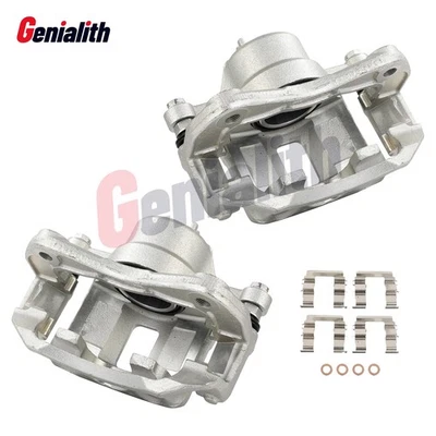 2x Front Brake Caliper with Bracket for Kia Rio Hyundai Accent 2006 2007-2011 Foto 1 de 4