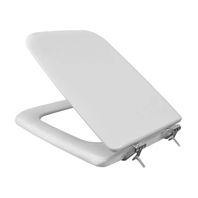 Copriwater serie Conca colore Bianco Ideal Standard legno rivestito e cerniere i - Immagine 1 di 4