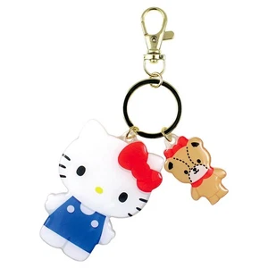 Sanrio gestanzter Zwillings-Schlüsselanhänger Hello Kitty ca. H77 x B69 x T3 mm - Bild 1 von 2