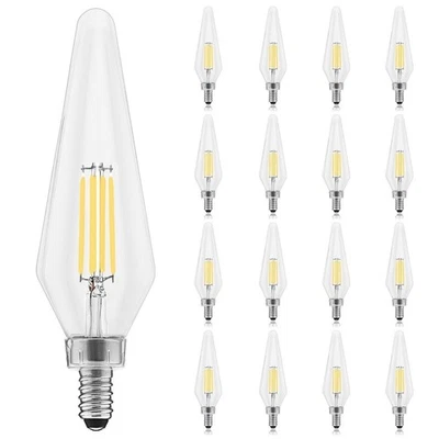 Luxrite E12 Candelabra LED Light Bulbs 60 Watt Equivalent, 5000K Bright... - Image 1 of 4