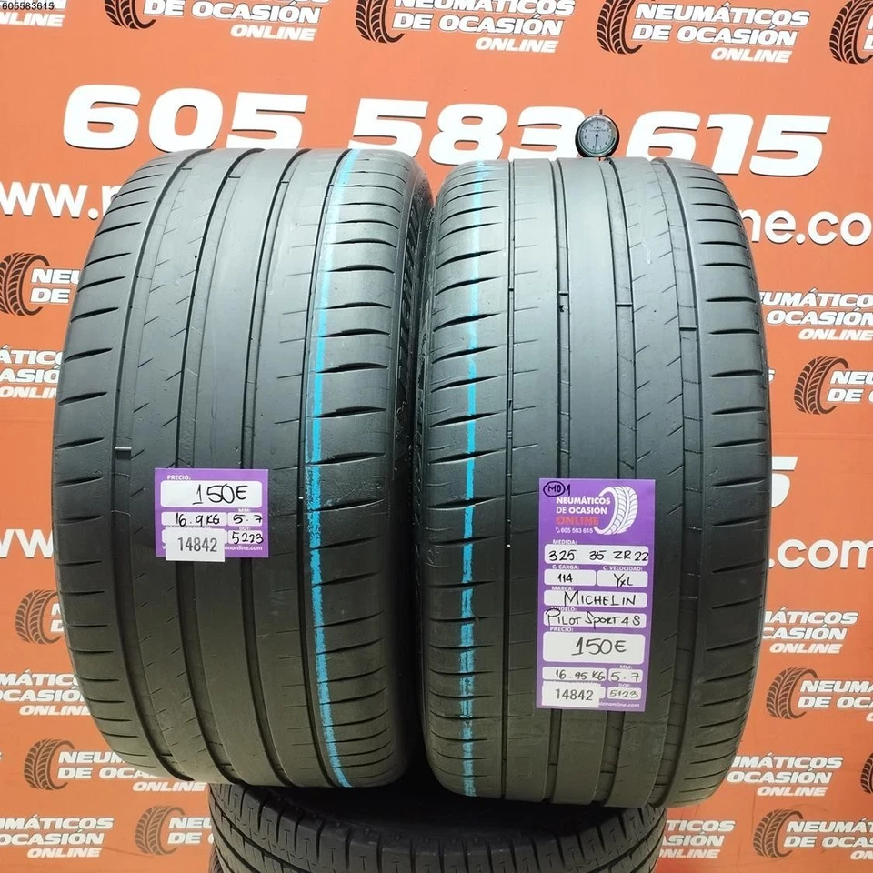 2x 325 35 ZR22 114Y XL MICHELIN PILOT SPORT 4S MO1 5.7/5.7MM REF. 14842 - Bild 1 von 4